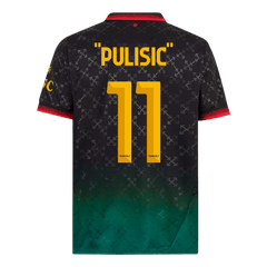 Męska koszulka piłkarska "PULISIC" #11 AC Milan czwarta wyjazdowa koszulka piłkarska 2024/25
