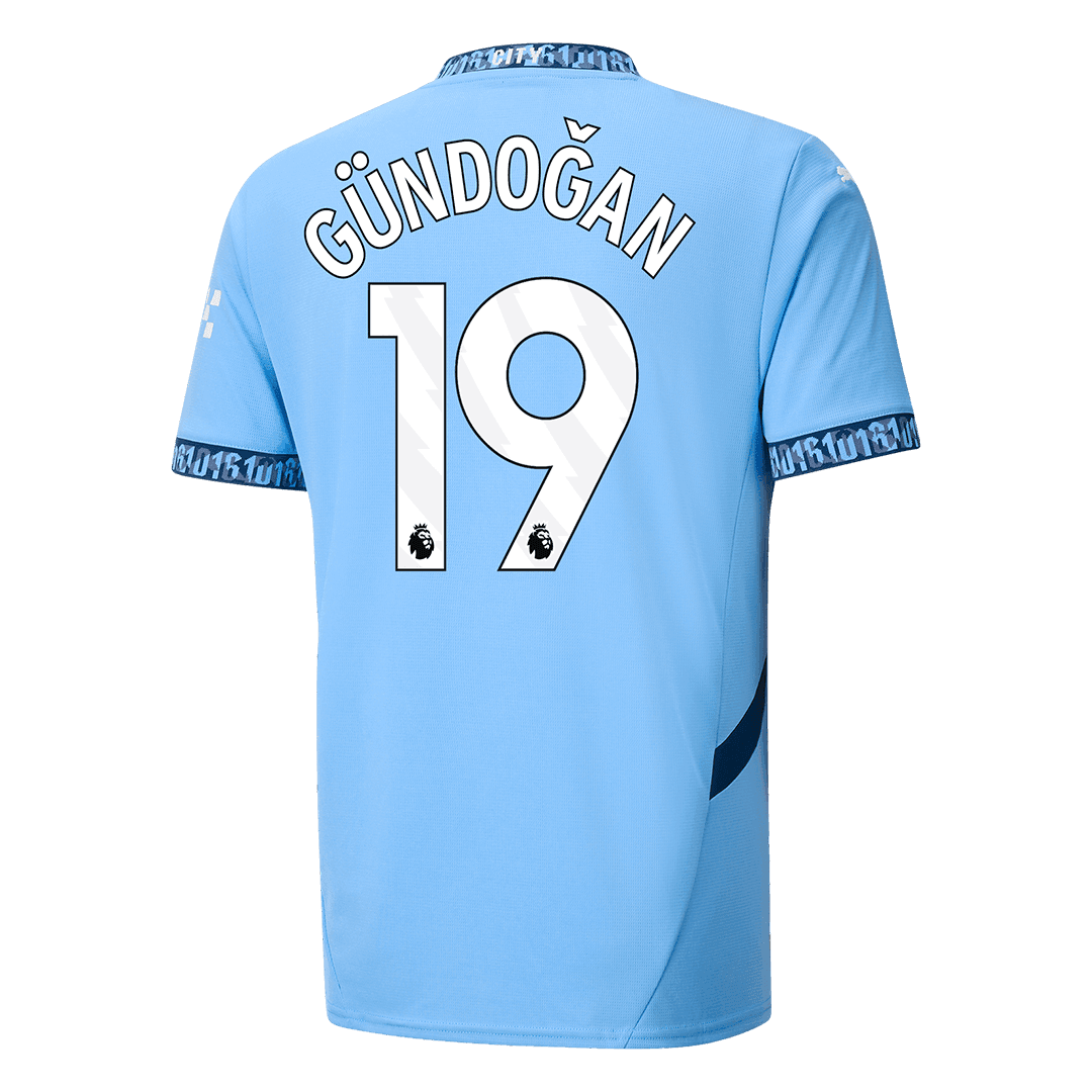 GÜNDOĞAN #19 Koszulka piłkarska Manchester City Home 2024/25 - Topowe Koszulki Pilkarskie Sklep Internetowy