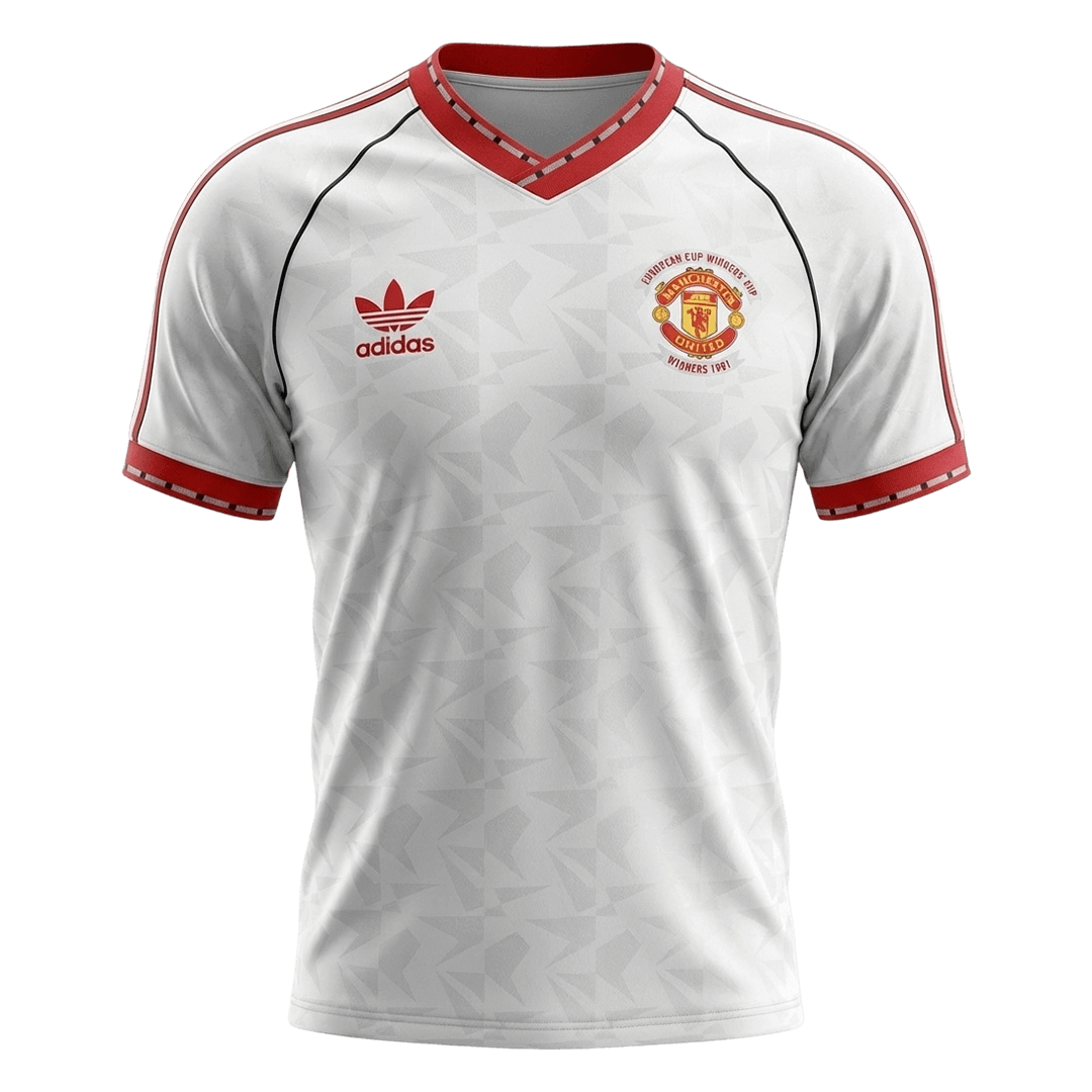 Męska Koszulka Retro Wyjazdowa Manchester United 1991