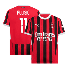 PULISIC #11 Męska koszulka domowa AC Milan 2024/25 - UCL - Topowe Koszulki Pilkarskie Sklep Internetowy
