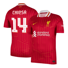 Męska Koszulka Domowa Liverpool CHIESA #14 2024/25 - UCL - Topowe Koszulki Pilkarskie Sklep Internetowy