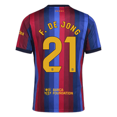 Męska koszulka Barcelony domowa F. DE JONG #21 2026/27