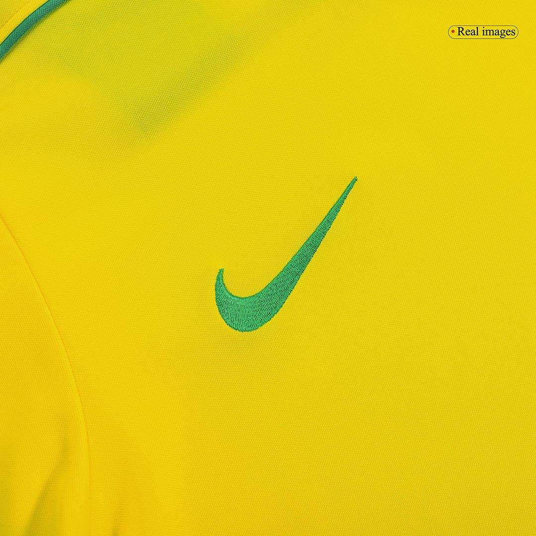 Męska Koszulka Retro Domowa Brazylia RONALDO #9 1998 - World Cup - Topowe Koszulki Pilkarskie Sklep Internetowy
