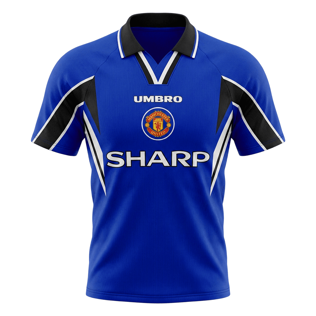 Męska Koszulka Retro Trzecia Wyjazdowa Manchester United 1996/97