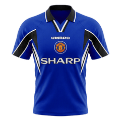 Męska Koszulka Retro Trzecia Wyjazdowa Manchester United 1996/97