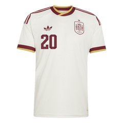 Męska koszulka Hiszpanii wyjazdowa PEDRI #20 - Mundial 2026