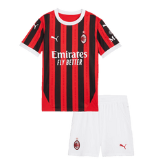 AC Milan Dziecięcy Strój Piłkarski Domowy 2024/25 (Koszulka + Spodenki) - Topowe Koszulki Pilkarskie Sklep Internetowy