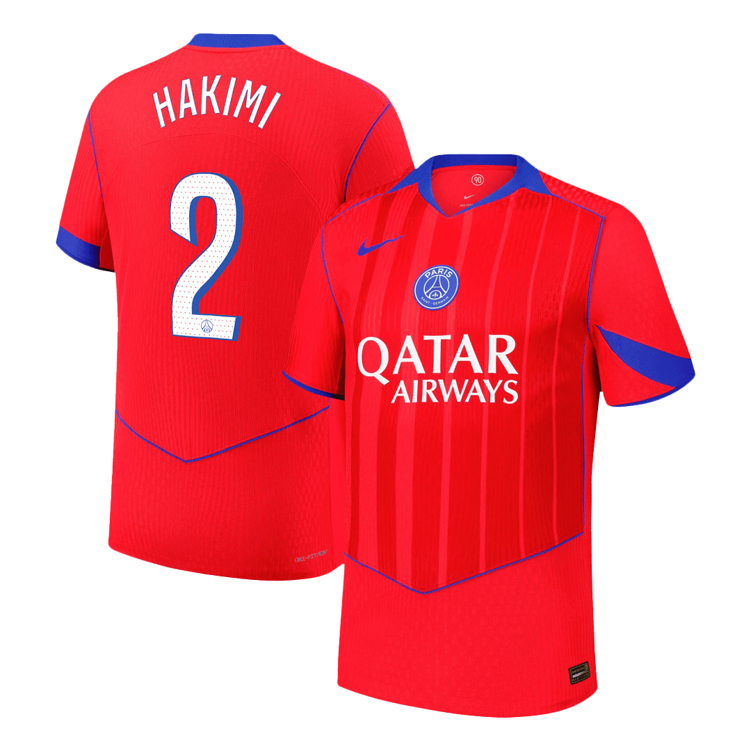 Męska Koszulka Trzecia Wyjazdowa PSG HAKIMI #2 Wersja Piłkarska 2025/26 - Slim Fit