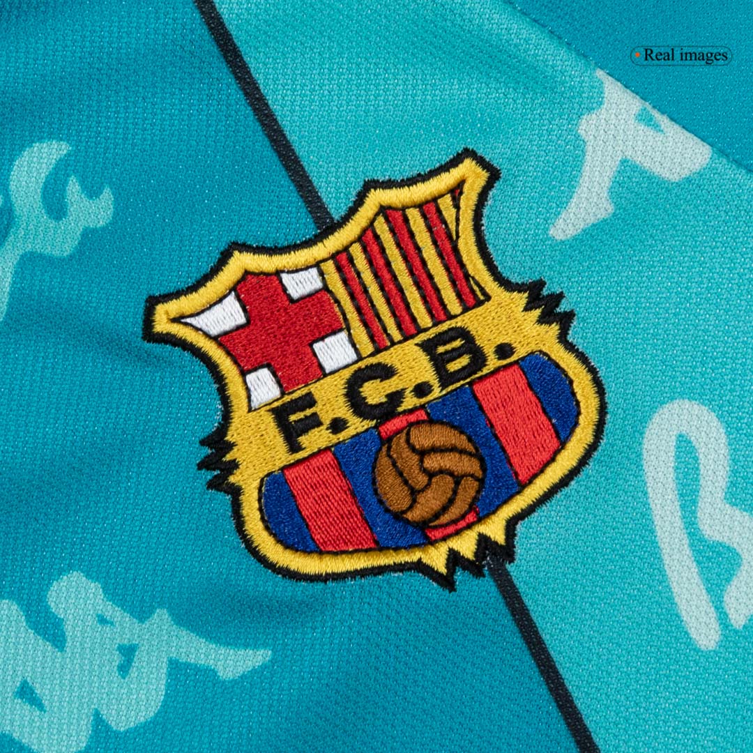 Męska Koszulka Retro Wyjazdowa Barcelona 1996/97