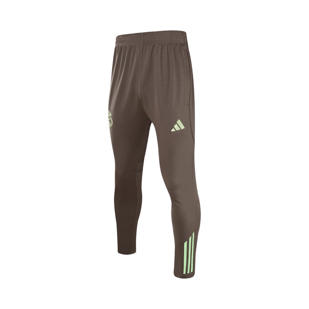 Juniorski Real Madrid Bluza z zamkiem Komplet Dresowy 2025/26 Zielony