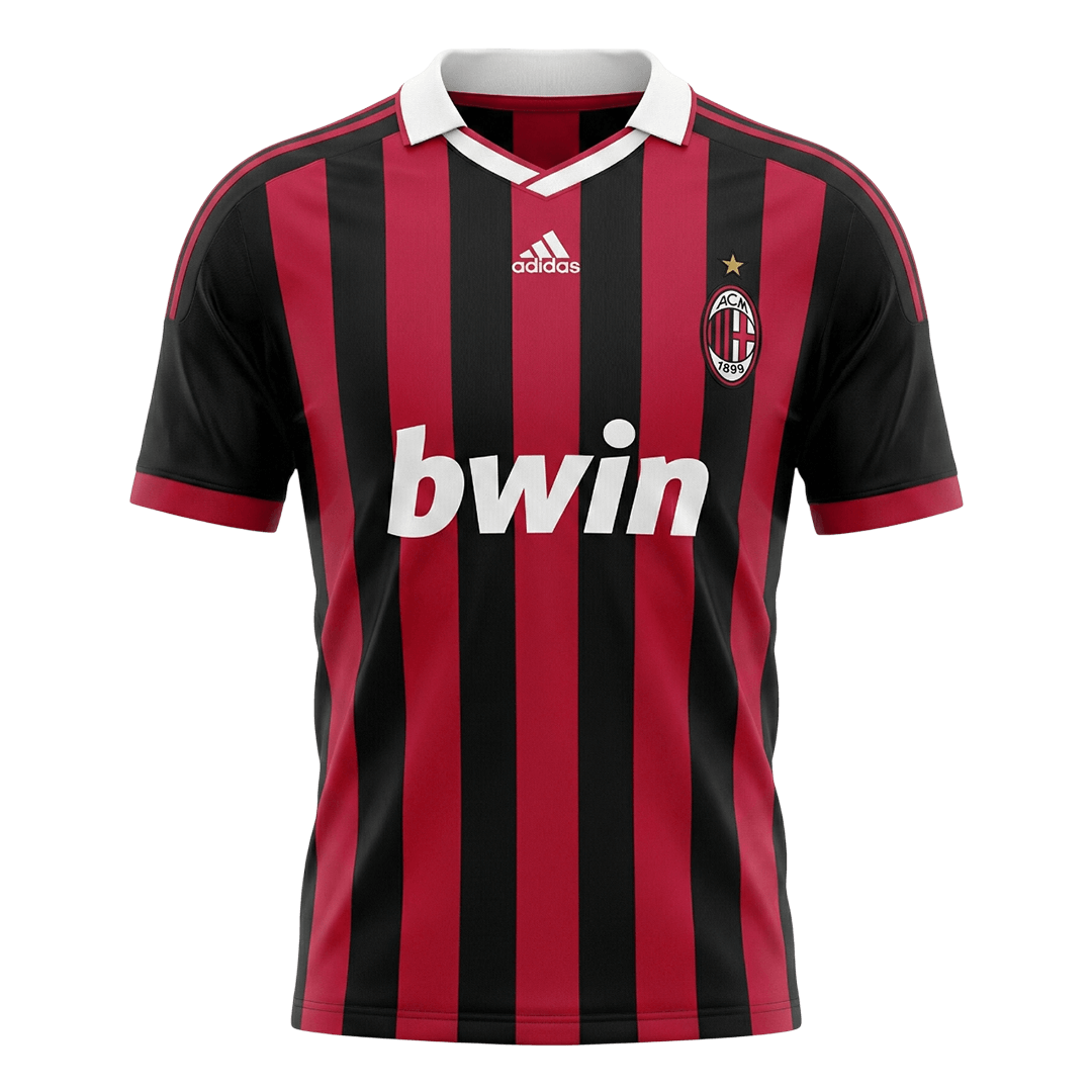 Męska Koszulka Retro Domowa AC Milan 2009/10