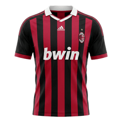 Męska Koszulka Retro Domowa AC Milan 2009/10