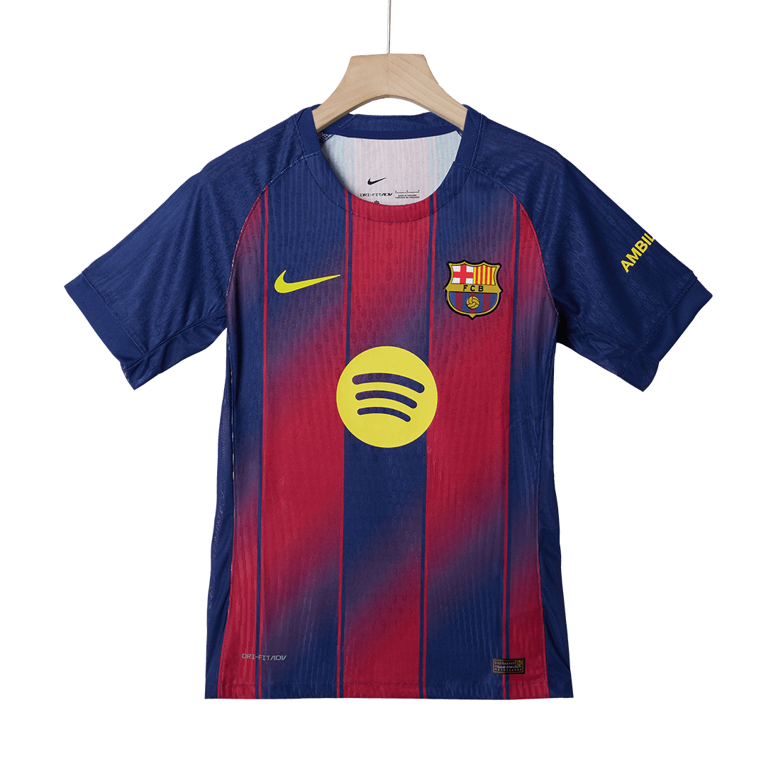 Męska Koszulka Domowa Barcelona ROONY #19 Wersja Piłkarska 2025/26 - Slim Fit
