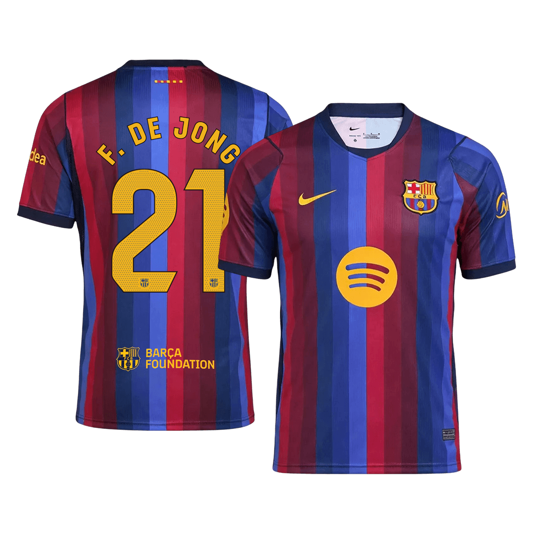 Męska koszulka Barcelony domowa F. DE JONG #21 2026/27
