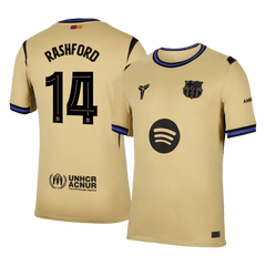 Męska Koszulka Wyjazdowa FC Barcelona  x Kobe Bryant RASHFORD #14 2025/26 - UCL