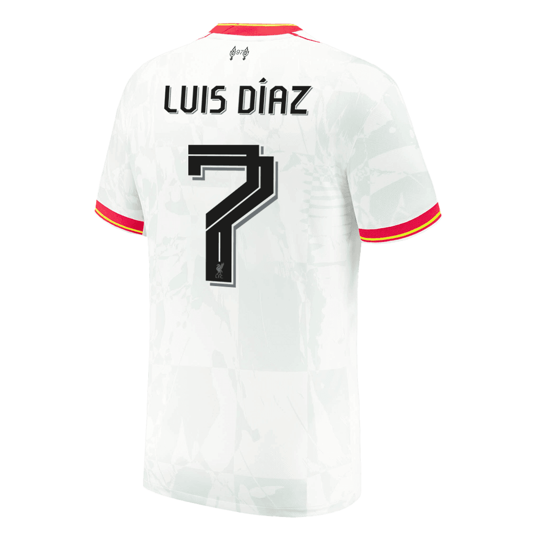 Męska Koszulka Trzecia Wyjazdowa Liverpool LUIS DÍAZ #7 24/25 - UCL - Topowe Koszulki Pilkarskie Sklep Internetowy