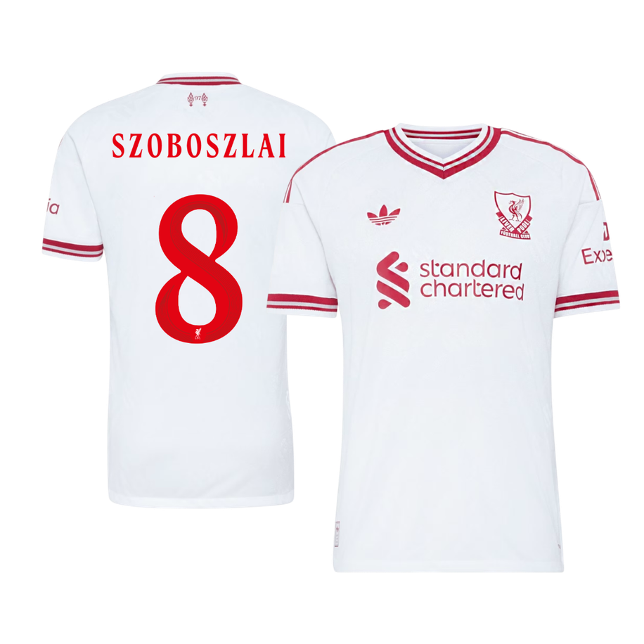 Męska koszulka Liverpoolu wyjazdowa SZOBOSZLAI #8 wersja zawodnicza 2026/27 - UCL
