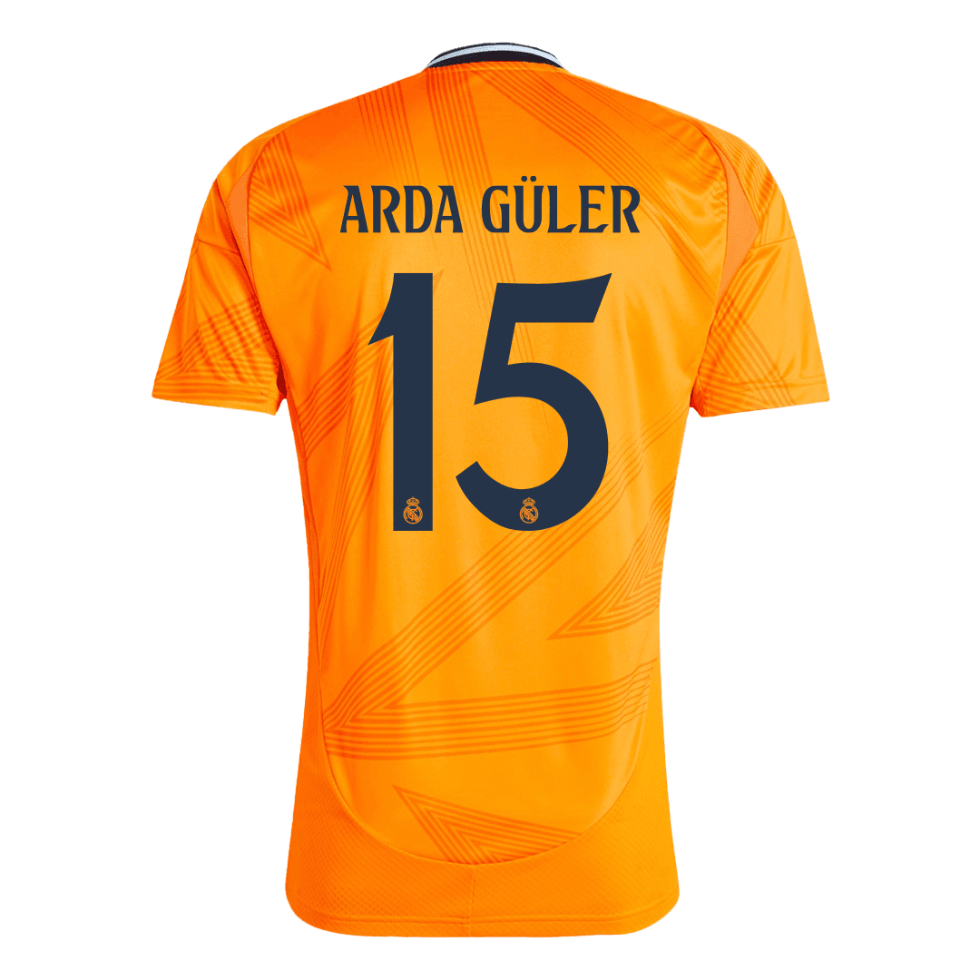 ARDA GÜLER #15 Męska koszulka wyjazdowa Real Madrid 2024/25 - Topowe Koszulki Pilkarskie Sklep Internetowy