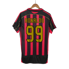 Męska koszulka retro AC Milan 06/07 domowa RONALDO #99 - Topowe Koszulki Pilkarskie Sklep Internetowy