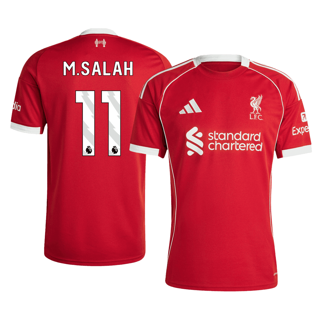 Męska Koszulka Domowa Liverpool M.SALAH #11 2025/26 - Topowe Koszulki Pilkarskie Sklep Internetowy