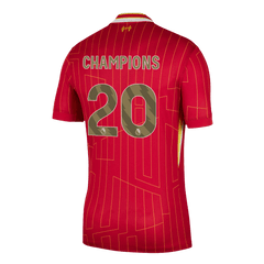 CHAMPIONS #20 Męska Liverpool Koszulka domowa piłkarska 2024/25 - Topowe Koszulki Pilkarskie Sklep Internetowy