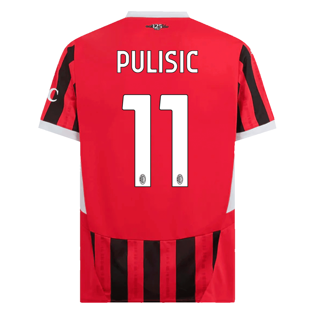 PULISIC #11 Męska koszulka domowa AC Milan 2024/25 - Topowe Koszulki Pilkarskie Sklep Internetowy