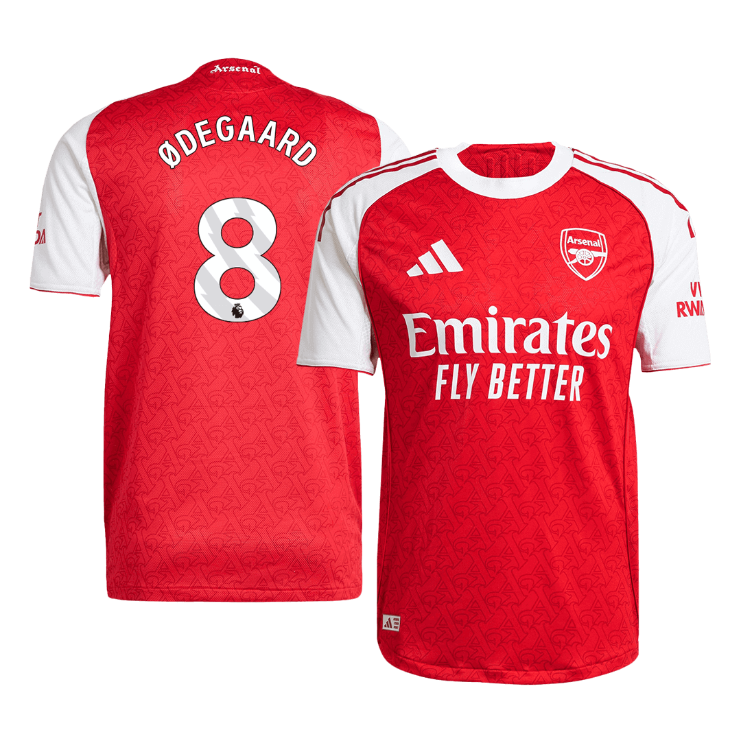 Męska Koszulka Domowa Arsenal ØDEGAARD #8 Wersja Piłkarska 2025/26 - Slim Fit