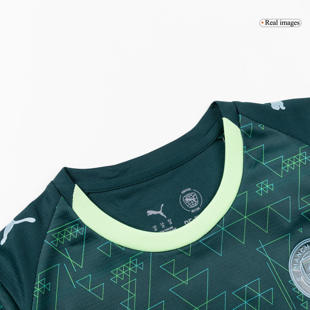 Dziecięcy Zestaw Manchester City (Koszulka+Spodenki) 2025/26