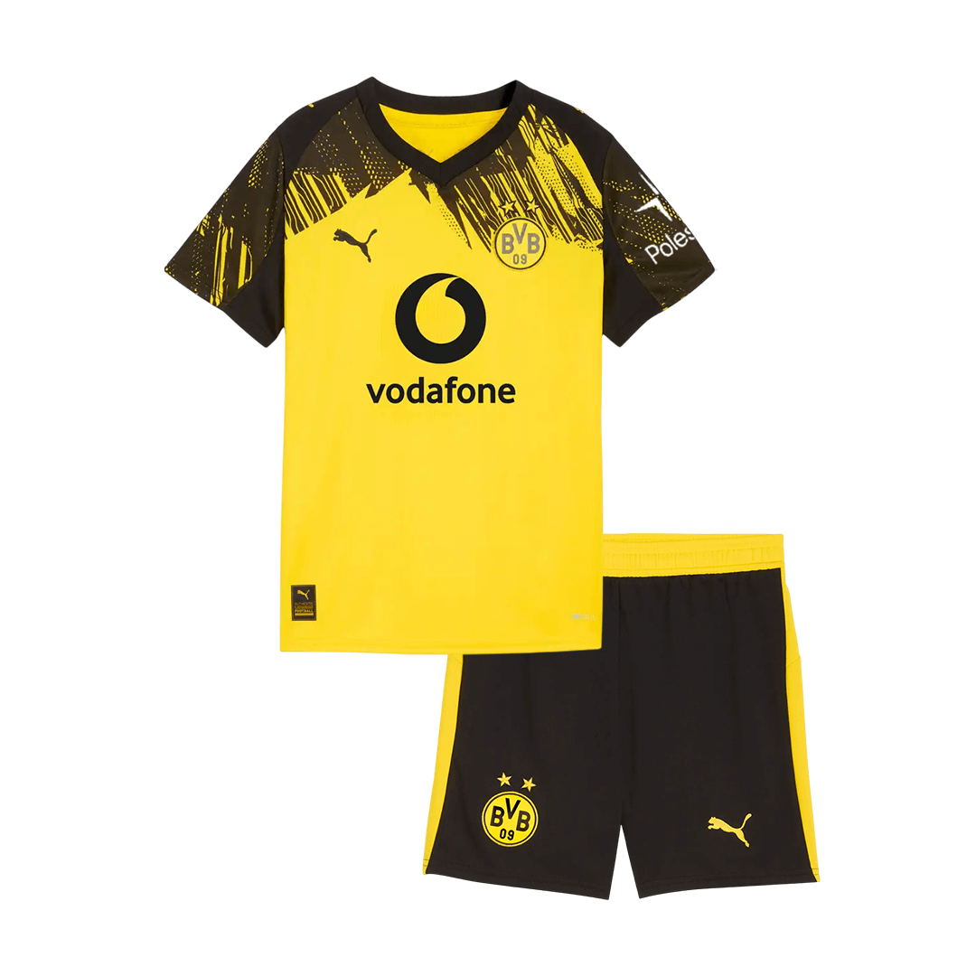 Dziecięcy Zestaw Domowa Borussia Dortmund (Koszulka+Spodenki) 2025/26