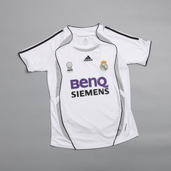 Męska Koszulka Retro Domowa Real Madrid 2006/07