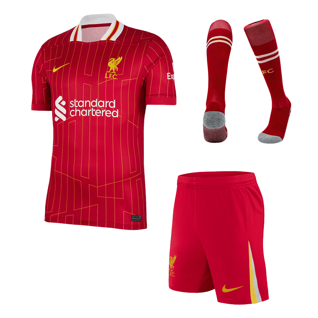 Koszulka piłkarska Liverpool Home (Koszulka+Szorty+Skarpety) 2024/25 - Topowe Koszulki Pilkarskie Sklep Internetowy