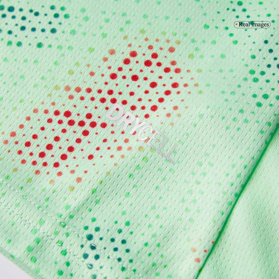 Męska Koszulka Wyjazdowa Portugalia 2025 Zielona - Women's Euro - Topowe Koszulki Pilkarskie Sklep Internetowy