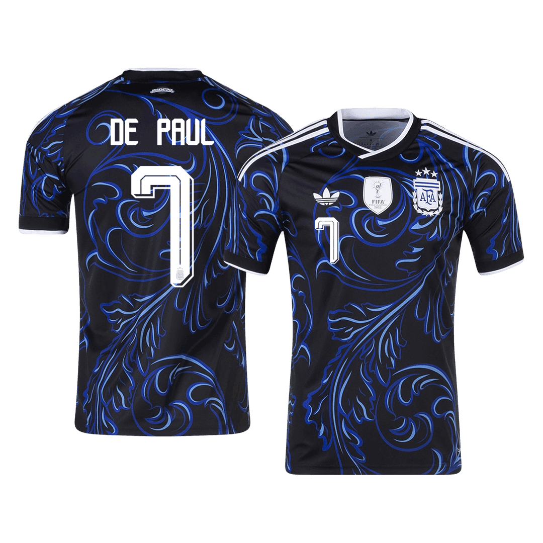 Męska koszulka Argentyny wyjazdowa DE PAUL #7 - Mundial 2026