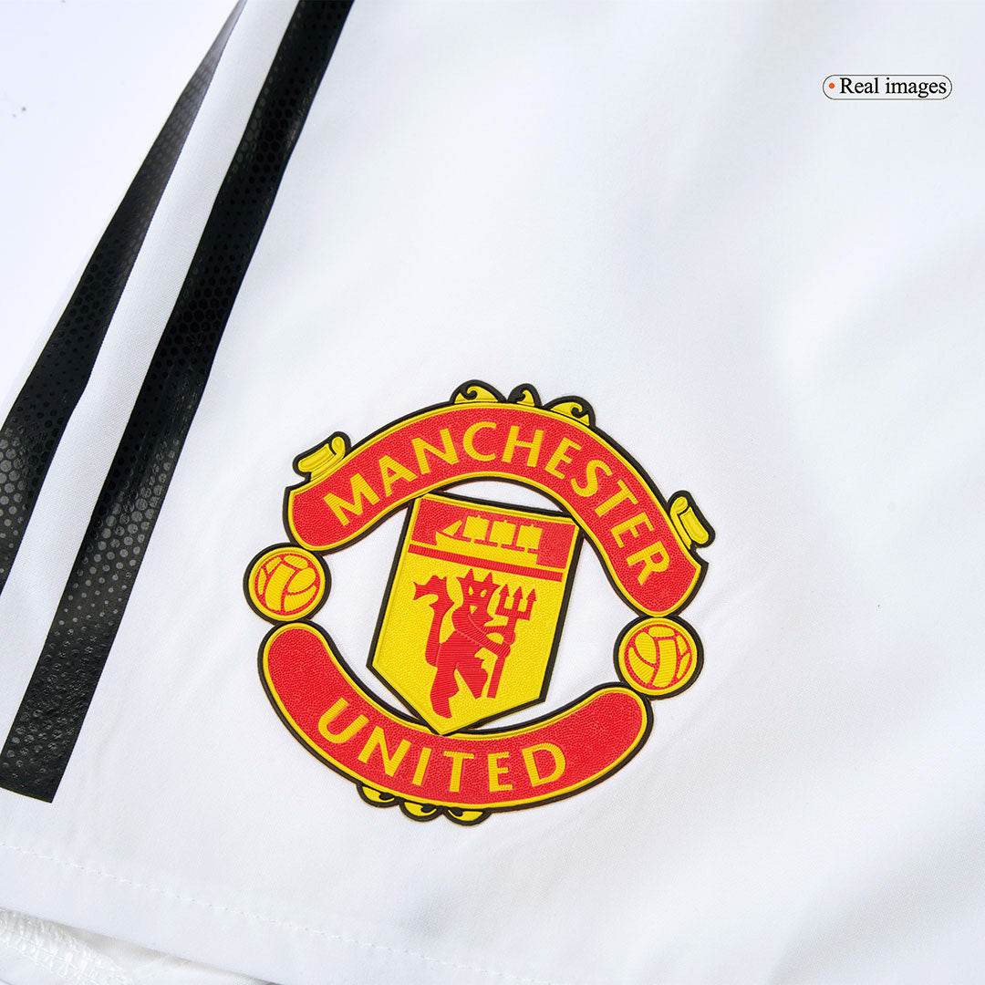 Męskie Spodenki Domowe Manchester United Wersja Piłkarska 25/26 - Topowe Koszulki Pilkarskie Sklep Internetowy