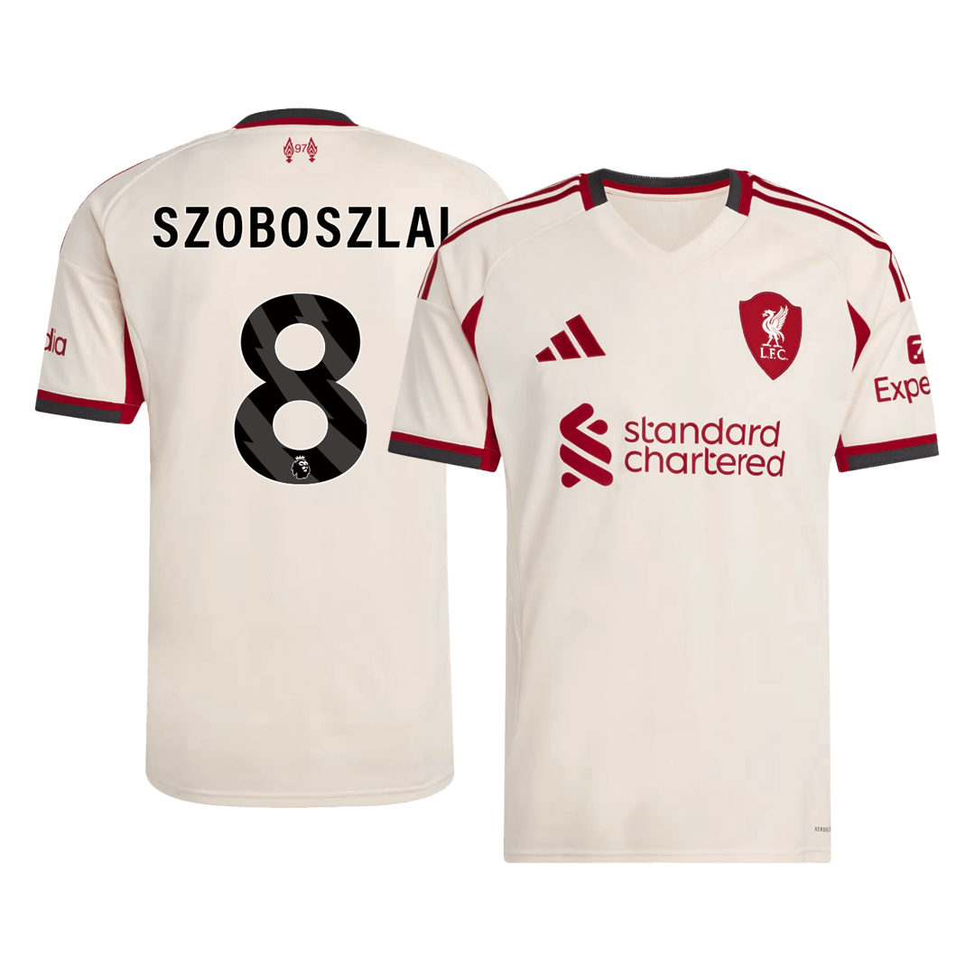Męska Koszulka Wyjazdowa Liverpool SZOBOSZLAI #8 2025/26