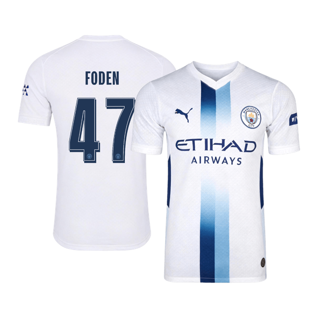 Męska koszulka Manchesteru City trzecia FODEN #47 wersja zawodnicza 2026/27 - UCL