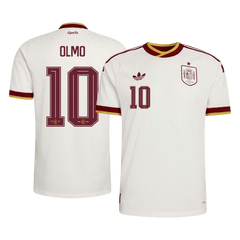Męska koszulka Hiszpanii wyjazdowa OLMO #10 wersja zawodnicza - Mundial 2026