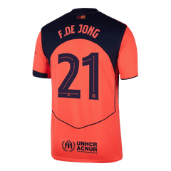 Męska Koszulka Trzecia Wyjazdowa Barcelona F.DE JONG #21 2025/26 - UCL - Topowe Koszulki Pilkarskie Sklep Internetowy