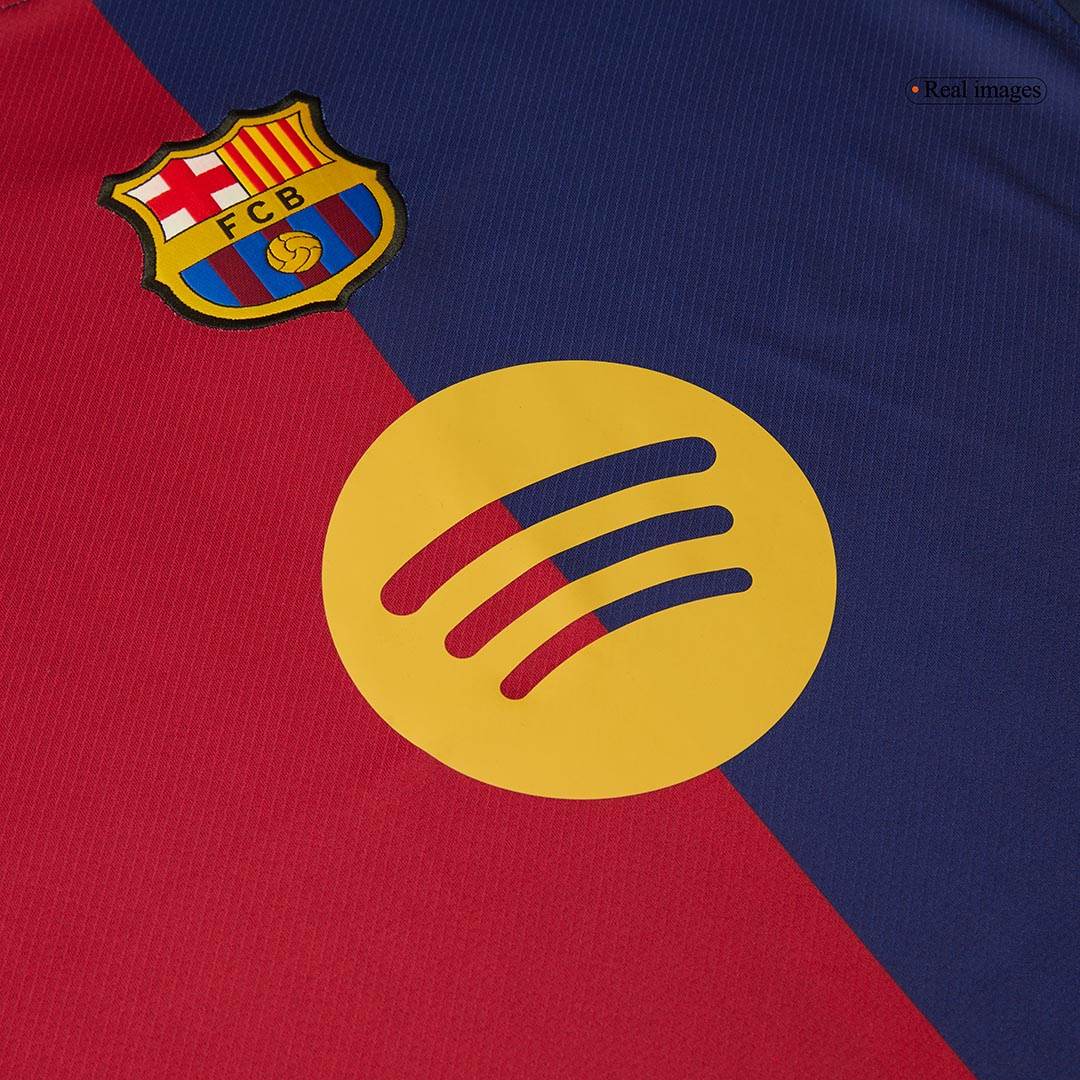 Męska koszulka piłkarska Barcelona Home 2024/25 - 125th Anniversary (Spotify Logo Without Text) - Topowe Koszulki Pilkarskie Sklep Internetowy