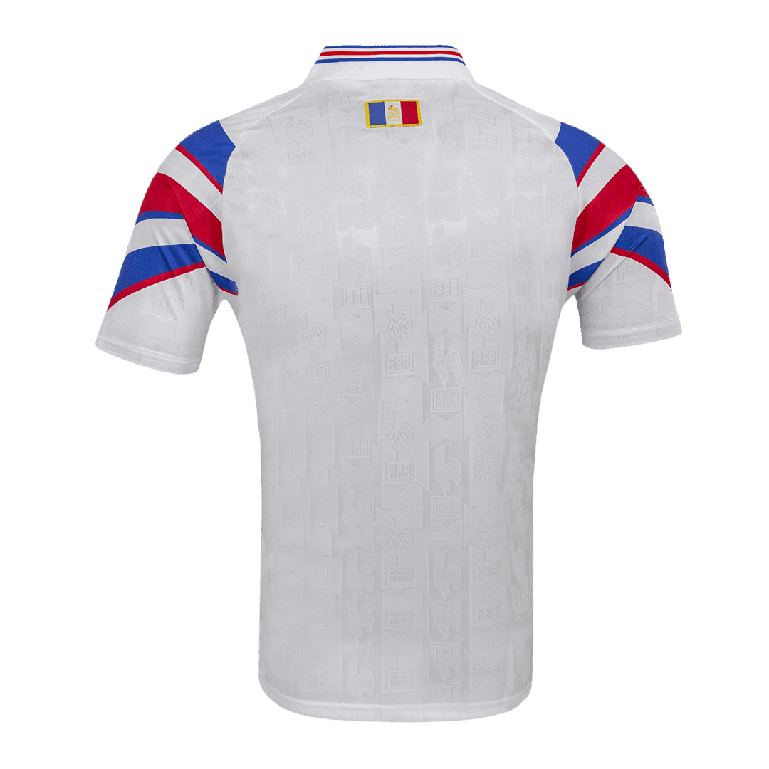 Męska Koszulka Retro Wyjazdowa France 1996 - Topowe Koszulki Pilkarskie Sklep Internetowy