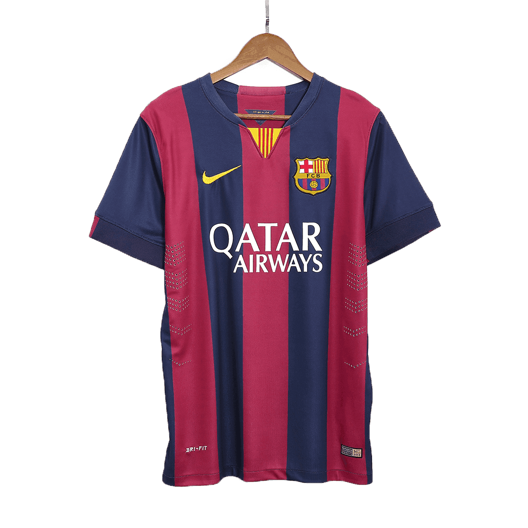 Męska Koszulka Retro NEYMAR JR #11 Barcelona Domowa 2014/15 - Topowe Koszulki Pilkarskie Sklep Internetowy