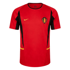 Męska koszulka Belgii domowa Retro - Mundial 2002