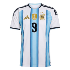 Męska koszulka Argentyny domowa J.ÁLVAREZ #9 – Mundial 2026 [PREMIUM]