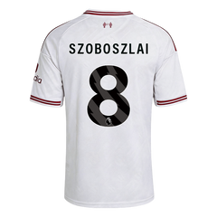 Męska koszulka Liverpoolu wyjazdowa SZOBOSZLAI #8 2026/27