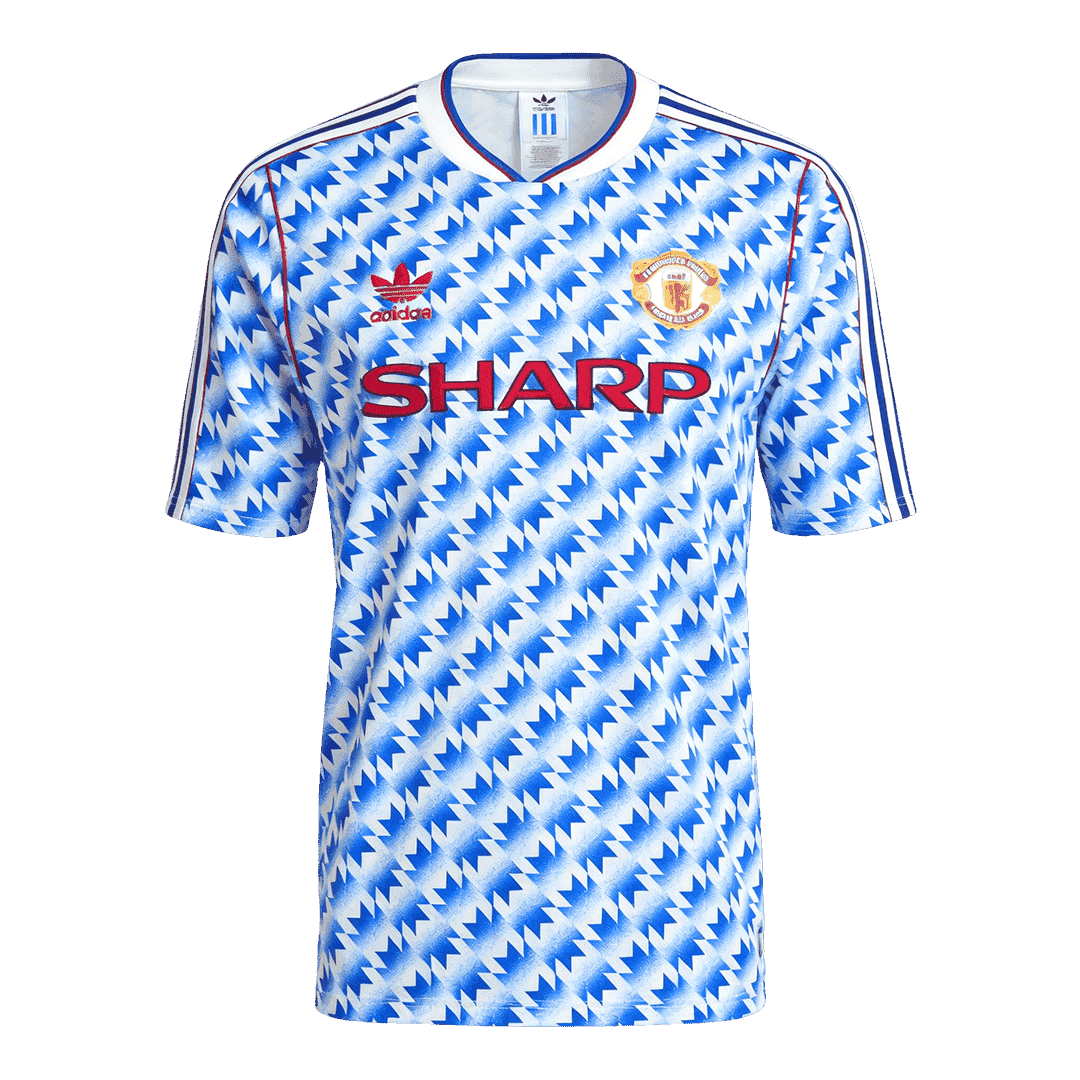 Męska Koszulka Retro Wyjazdowa Manchester United 1990/92