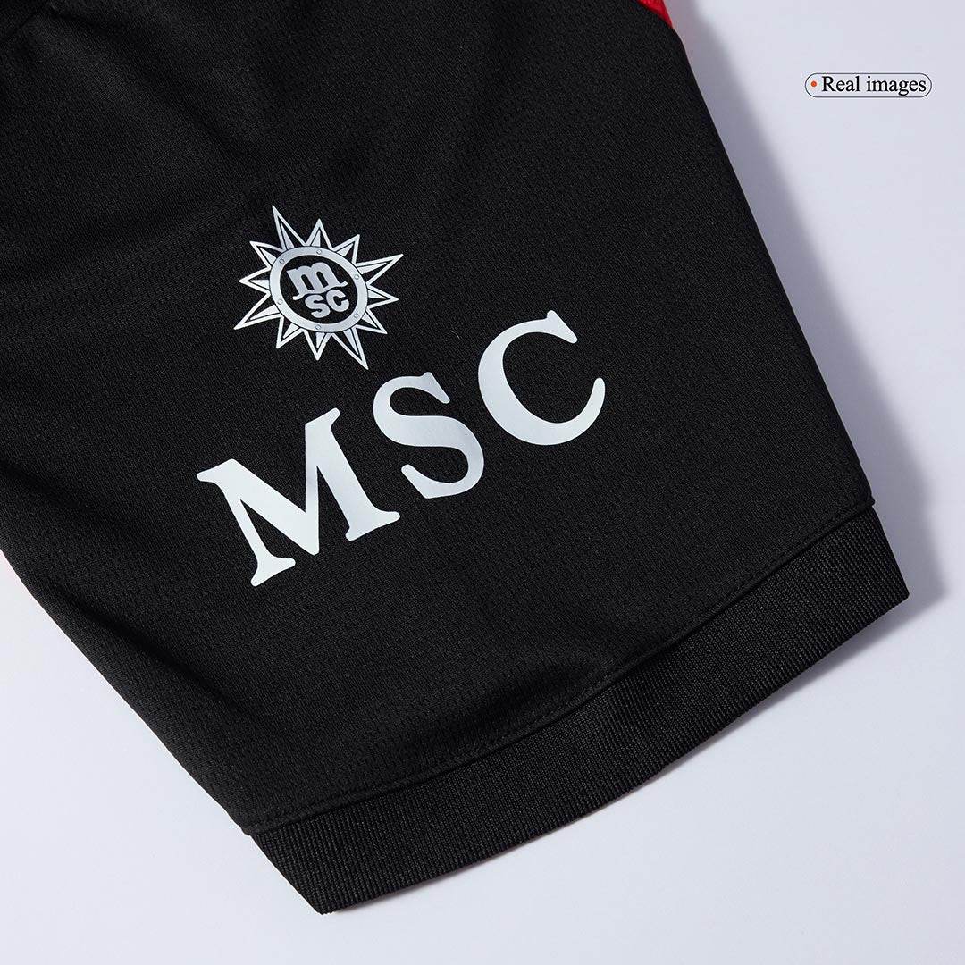 Męski Zestaw Domowy AC Milan (Koszulka+Spodenki) 2025/26 - Topowe Koszulki Pilkarskie Sklep Internetowy