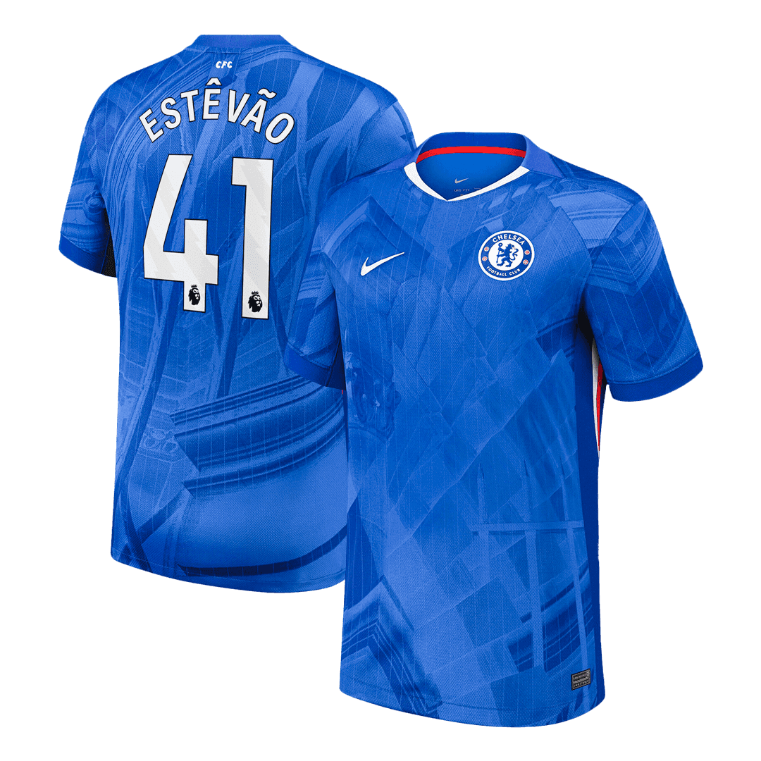 Męska Koszulka Domowa Chelsea ESTÊVÃO #41 2025/26 [PREMIUM] - Topowe Koszulki Pilkarskie Sklep Internetowy