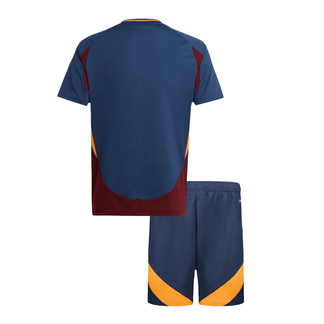 Dziecięcy Zestaw Trzeci Wyjazdowy AS Roma 2024/25 (Koszulka + Spodenki) - Topowe Koszulki Pilkarskie Sklep Internetowy