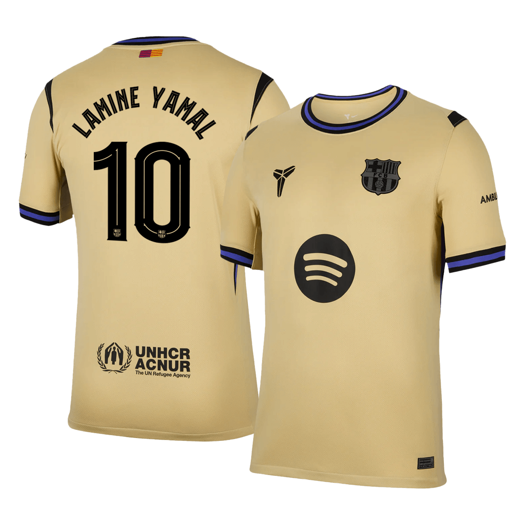 Męska Koszulka Wyjazdowa FC Barcelona  x Kobe Bryant LAMINE YAMAL #10 2025/26 - UCL