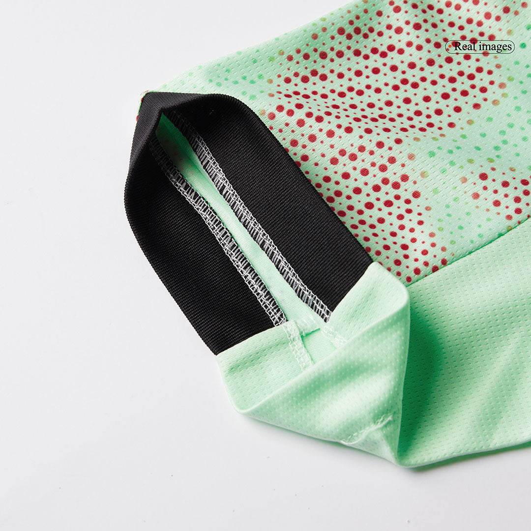 Męska Koszulka Wyjazdowa Portugalia 2025 Zielona - Women's Euro - Topowe Koszulki Pilkarskie Sklep Internetowy